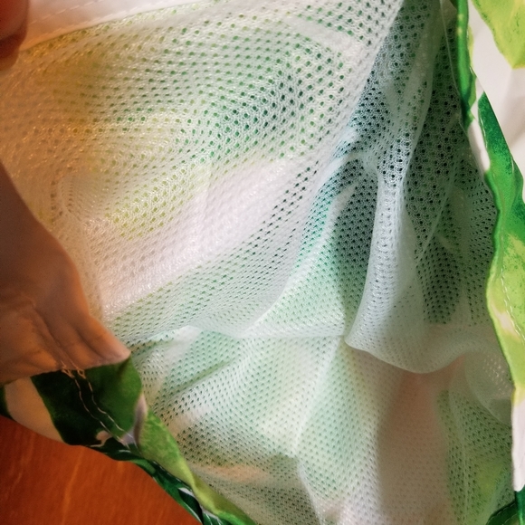 USPA Men's Bathing Suit Floral Green White Sz XL - Picture 6 of 9